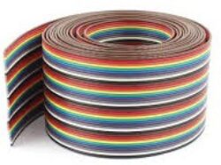 Flat Cable: SM C01 0812 24 - Schmid-M: Flat Cable: SM C01 0812 24 , 1,27mm Rainbow Flat Cable 26AWG 24Pole